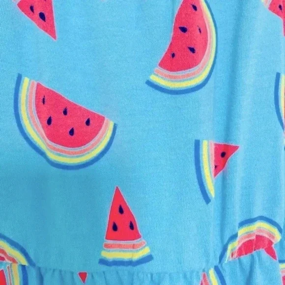 Cat & Jack Cotton Watermelon Dress Girl’s Size Large 10/12 - Picture 8 of 10